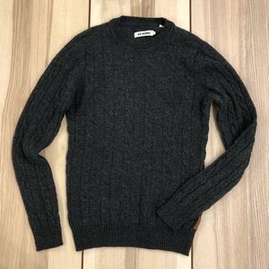 Ben Sherman Knit Sweater, Small, Gray